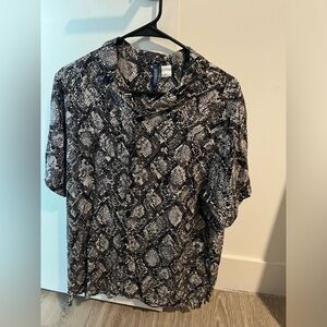 Mens Short Sleeve Button Up